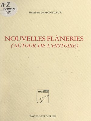 cover image of Nouvelles flâneries